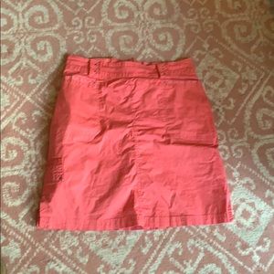 Coral cargo skirt
